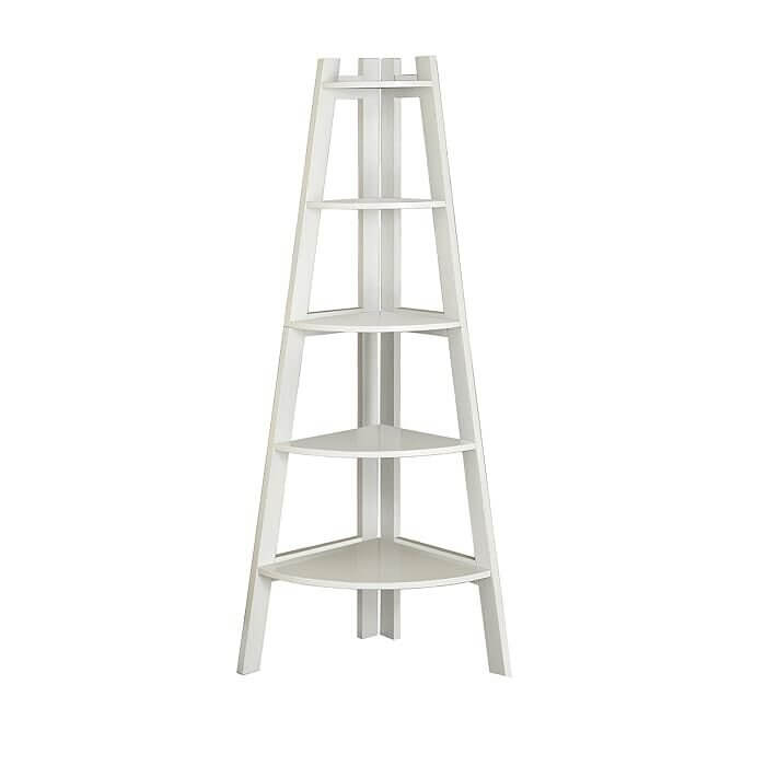 5-Tier Corner Ladder Shelf – Space-Saving Display Essential