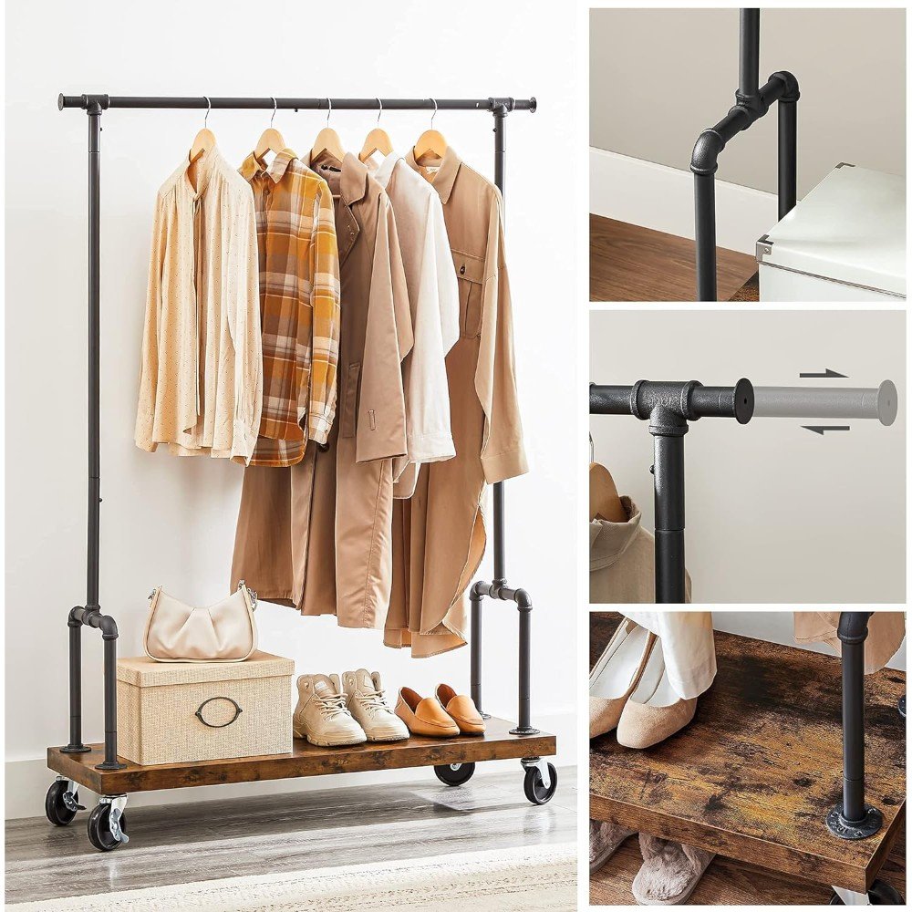 Amalfi Clothing Rack β Expandable Wardrobe on Wheels