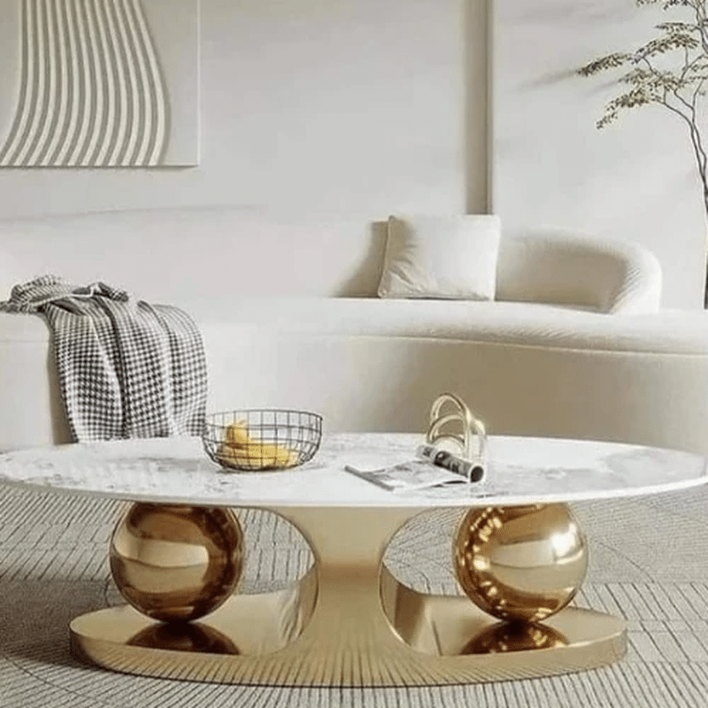 Double Sphere Coffee Table – Sculptural Living Statement