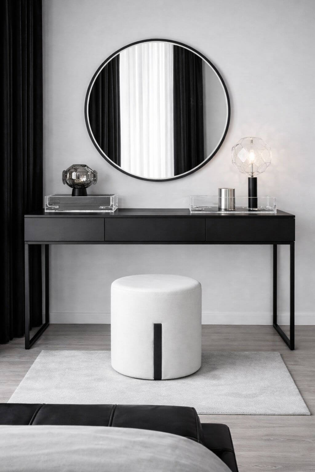 Victoria Dressing Table Set – Bouclé Vanity Collection