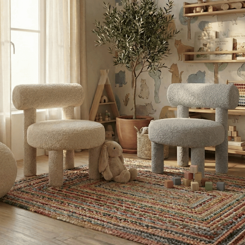 Kids Bouclé Armchair