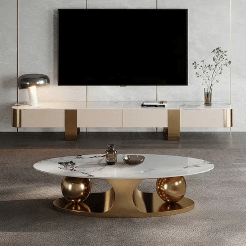 Double Sphere Coffee Table – Sculptural Living Statement