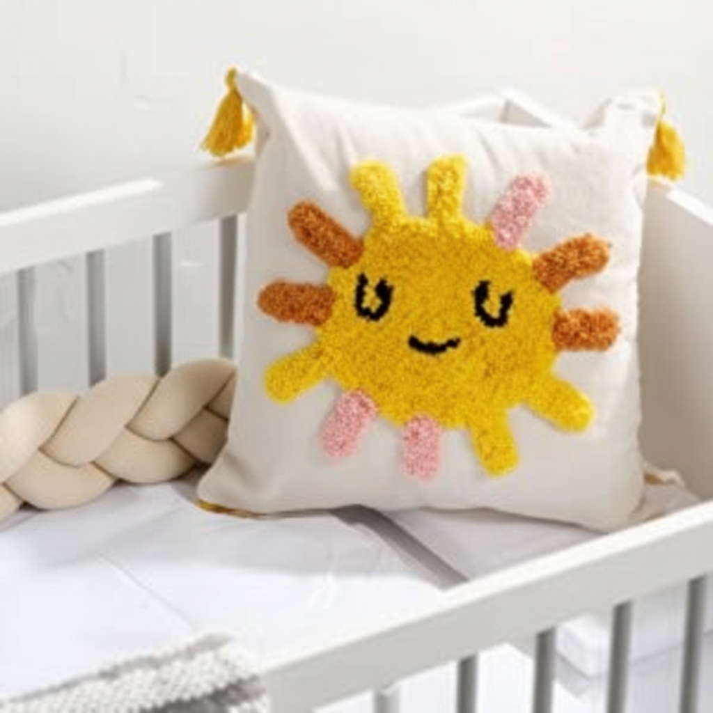 Embroidered Sun Scatter Cushion