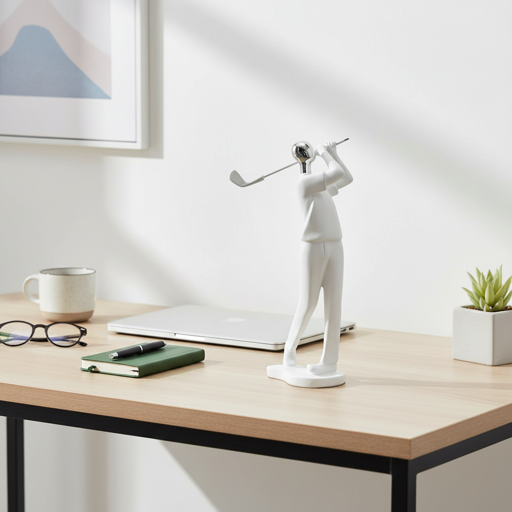 Abstract Sports Figure Sculpture