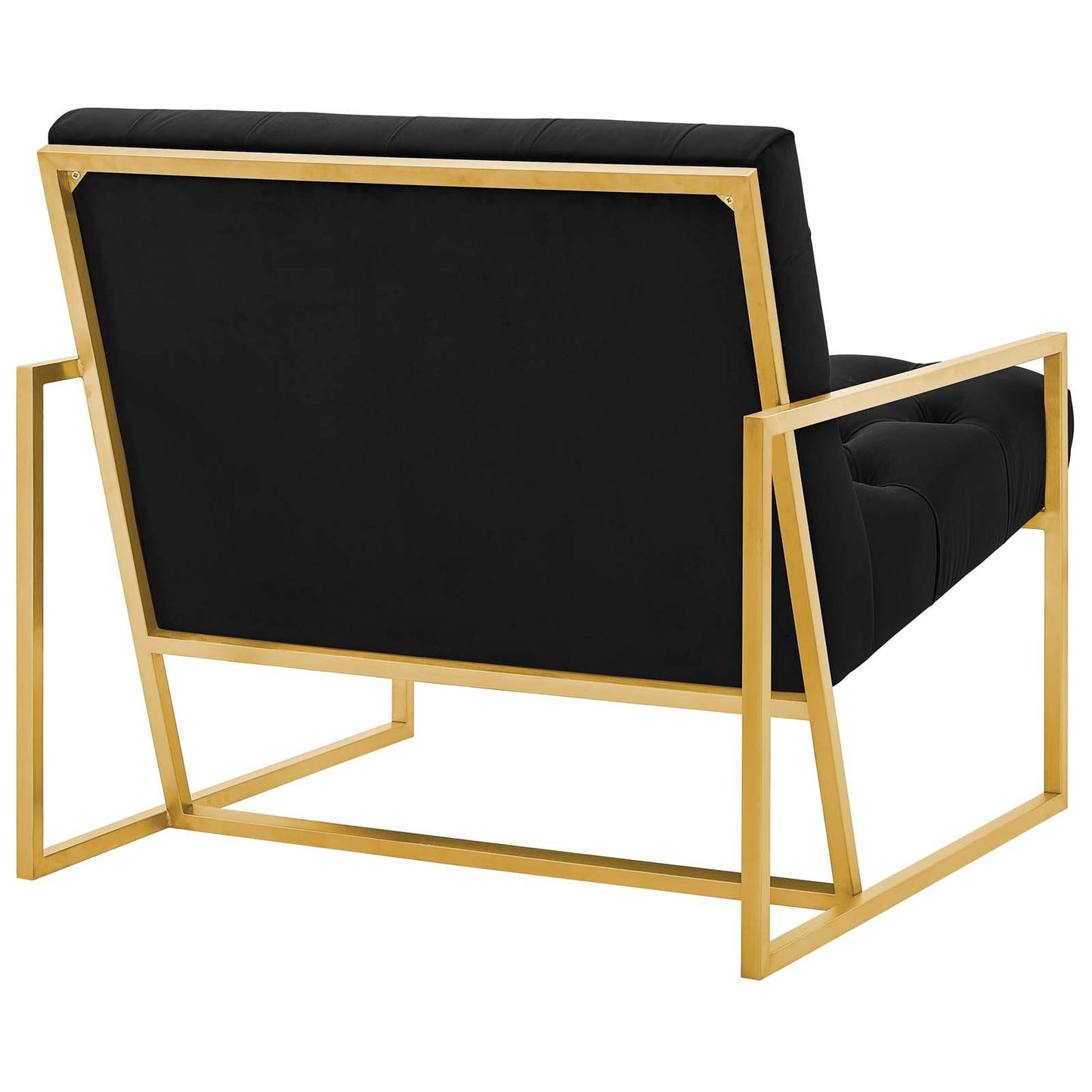 Abby Velvet Accent Chair – Glam Gold Statement