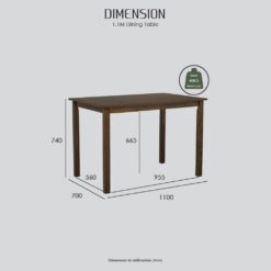 Faye 4-Seater Dining Set – Warm Modern Living