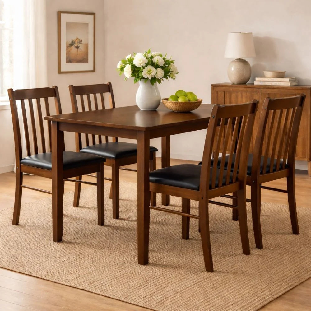 Faye 4-Seater Dining Set – Warm Modern Living
