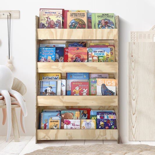 Large Montessori Standing Wall Bookshelf