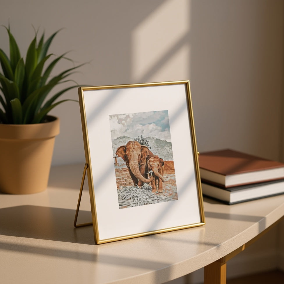 Gold Metal Photo Frame