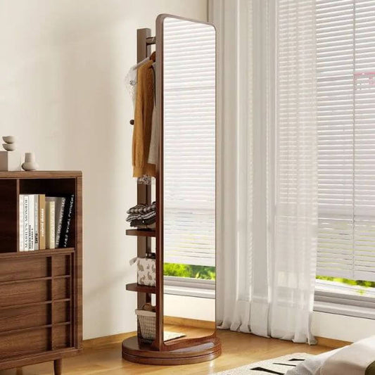 Rotating Mirror Storage Rack