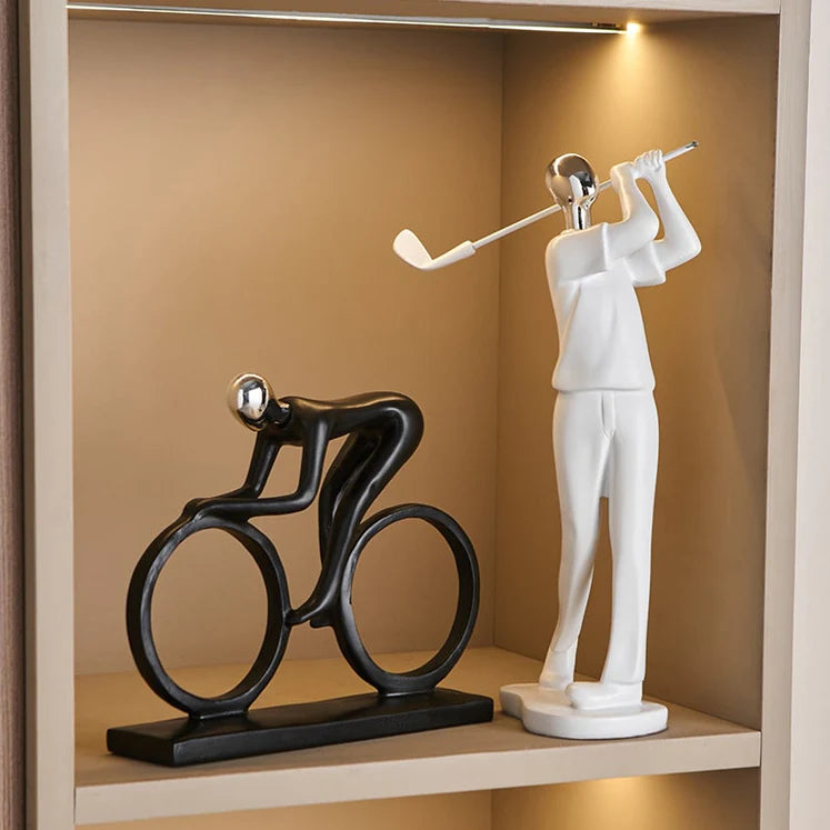 Abstract Sports Figure Sculpture