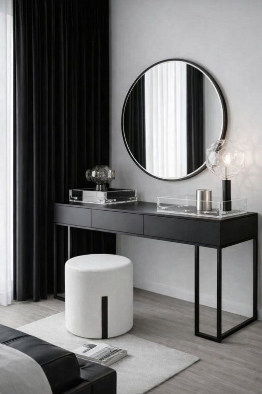 Victoria Dressing Table Set – Bouclé Vanity Collection
